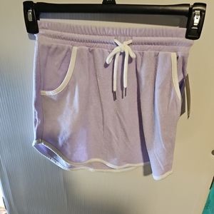 NWT Juniors Size XS(1) No Boundaries Purple Knit Piped Mini Skirt Pockets